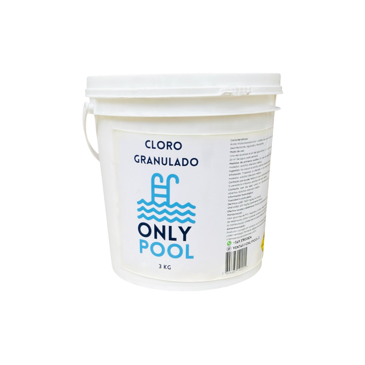 Cloro granulado 3kg para piscina